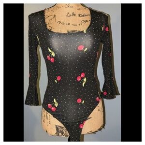 Forever 21 black cherry bodysuit small
